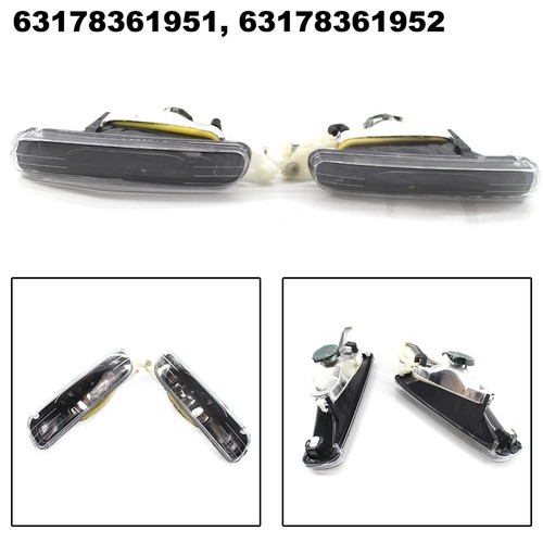 Fog Lamp Covers for BMW 3 Series E46 1999 2001 Black+Transparent (Pair) - Picture 11 of 11