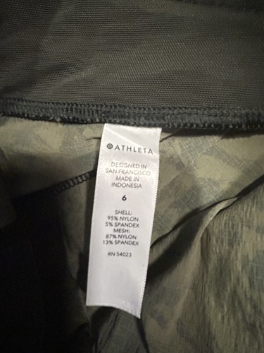 Athleta Trekkie North Printed Jogger Womens Sz 6 Green Floral Athleisure Hiking - Picture 10 of 12