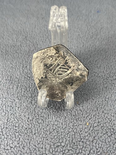 Silver 8 Reales Spanish Pirate Cob - Picture 2 of 4