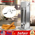 Heavy Duty 5L Commercial Electric Churro Maker Machine Restaurant+4 Nozzles USA