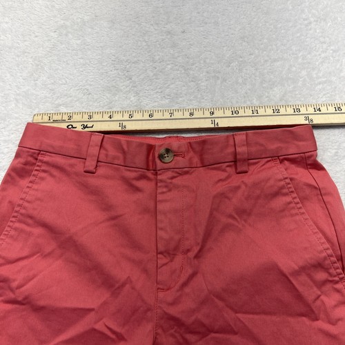Vineyard Vines Adjustable Waist Zip Flat Front Shorts Boys 16 Coral Pockets - Picture 7 of 14
