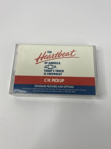 Chevrolet Chevy C/K Pickup Heartbeat of America Promo Cassette Tape Sealed - Picture 1 of 3