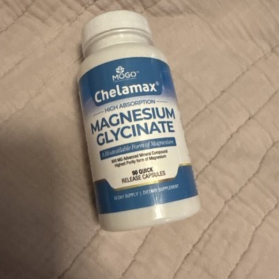 Magnesium Glycinate Supplement for Sleep Relief, Muscle Cramps, Digestive Health
