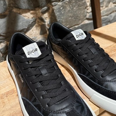 Dior Black CD Diamond Logo B101 Low Top Sneakers - 41 IT - 8US | eBay