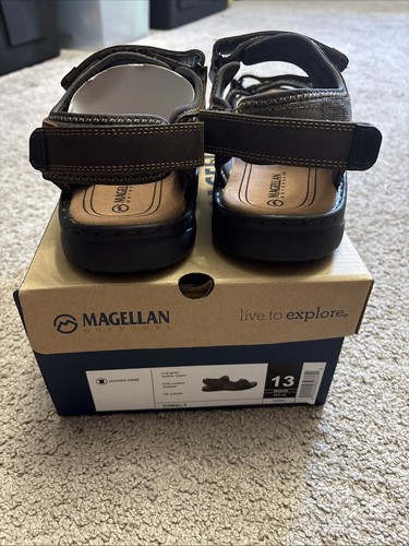 MAGELLAN Comal II Men’s Sandals Leather Upper NEW Size 13 - Picture 3 of 4