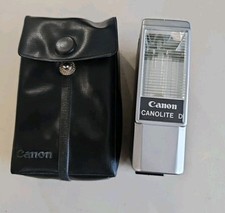 Canon Canolite D Shoe Mount Camera Flash Untested 