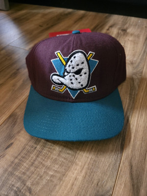 #ad Vintage Mighty Ducks NHL 1993 FIRST EVER RELEASED STYLE Cap Hat Disney 🔥 RARE $777.00