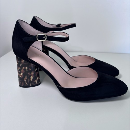 Kate Spade New York Serene Schildpatt Blockabsatz Knöchelriemen D’Orsay schwarz Pump 10 - Bild 5 von 13