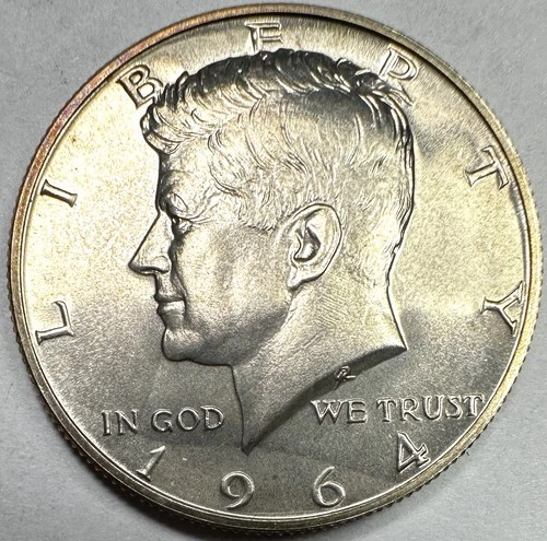 1964 KENNEDY HALF-DOLLAR "PROOF" GEM BRILLIANT 90% SILVER!