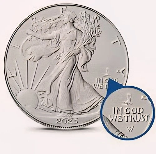 2025 1 oz American Silver Eagle Coin BU