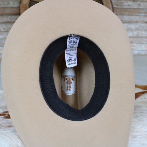 Twister Junior Wool Cowboy Hat - Natural - Picture 5 of 5