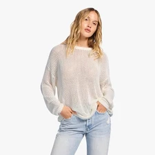 Nuuds Open Knit Sweater in White - Women’s Small- Brand New!!