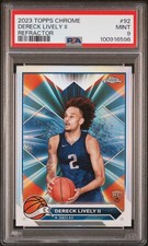 2023 TOPPS CHROME REFRACTOR #92 DERECK LIVELY II ROOKIE RC PSA 9