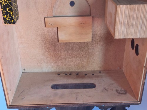 Carl Grütter Schwarzwälder handgeschnitztes Kuckucksuhrengehäuse aus Holz mit Original Etikett - Bild 24 von 24