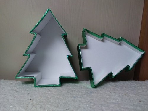 Caja con forma de árbol de Navidad - Verde - Imagen 2 de 2