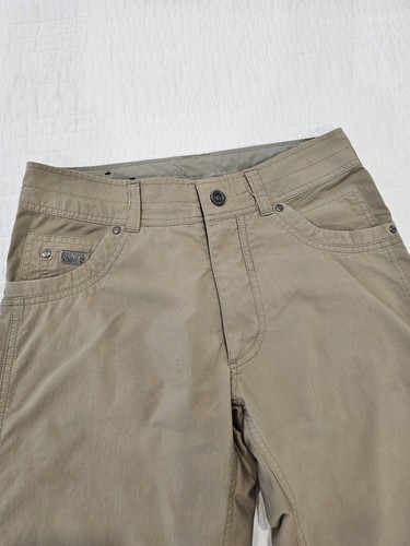 Kuhl Radikl Pants Mens 30x30 Khaki Beige Stretch Hiking Outdoor Rugged Wear - Picture 18 of 19