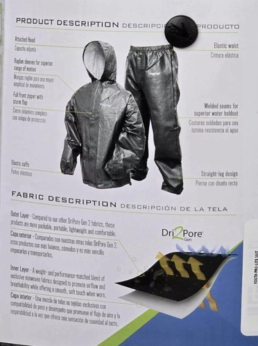 Frogg Toggs ProLite Youth Rain Suit Bag in Carbon Black Size Small / Medium New - Picture 6 of 14