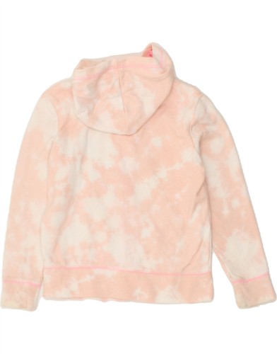 GAP Girls Graphic Zip Hoodie Sweater 7-8 Years Medium Pink Tie Dye BI01 - Picture 2 of 3