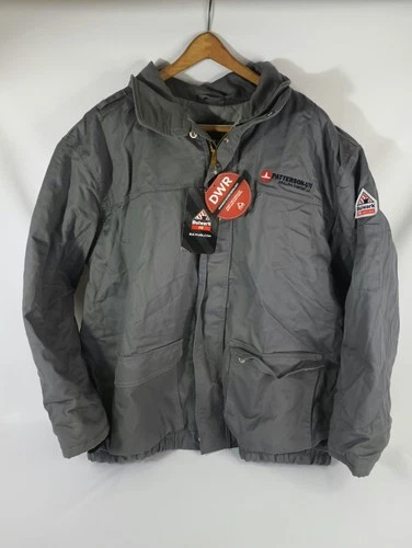 NWT Bulwark FR Flame Resistant CAT 3 2112 Insulated Gray Work Jacket 2XL JLR8GY2 - product listing photo