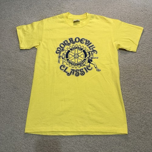 Vintage 80s Hanes Heavyweight Monroeville Rotary Classic CHILIS Promo Tee Size M - Bild 1 von 6