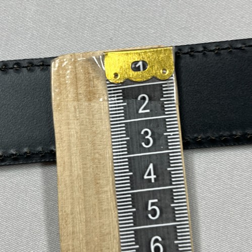RM Williams Silver Buckle Black Real Cowhide Leather Belt Mens Size 38 - 96cm - Picture 8 of 9