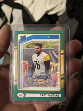 2024 Panini Donruss - Rated Rookie Troy Fautanu #360 Green Autographs (AU, RC)