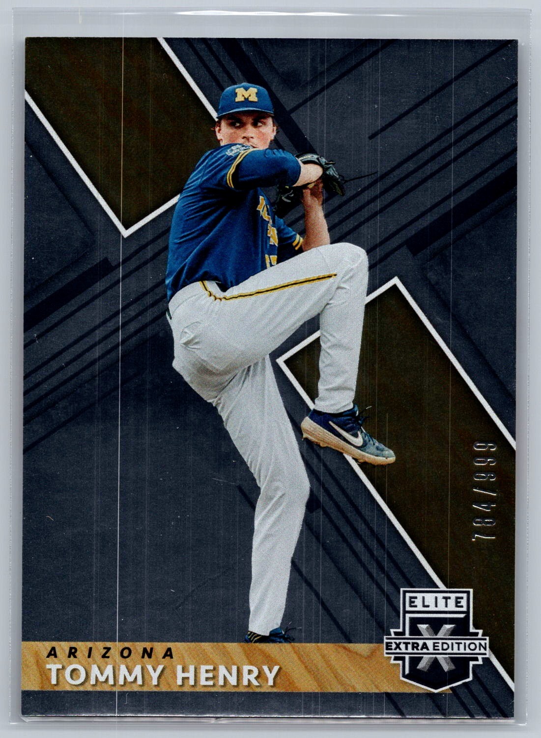 2019 Panini Elite Extra Edition 74 Tommy Henry RC SN999 Ariz