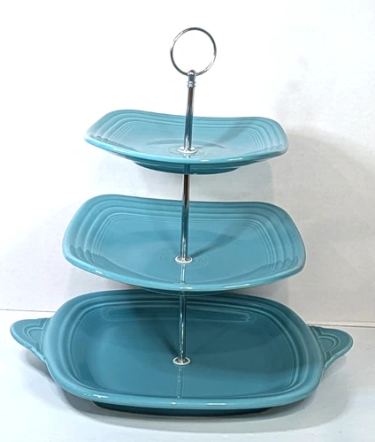 Awesome Rare Fiesta Turquoise 3-Tier Server