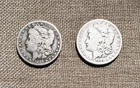 Lot of 2 Nice Morgan Silver Dollars, 1884 &1889, 90% Silver