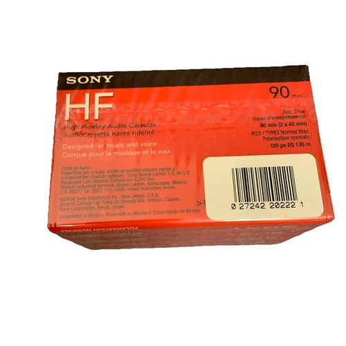 Sony HF High Fidelity 90 Minuten Audiokassetten 5er Pack Normal Bias - Bild 3 von 4