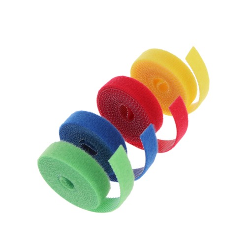 4 Pcs Nylon Cable Ties Self Adhesive Fastening Tape Cords Management - Afbeelding 6 van 11