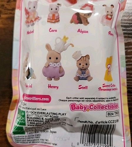 Epoch Calico Critters Backen Baby Party Serie Blind Bag Calico Critters Mystery - Bild 6 von 11
