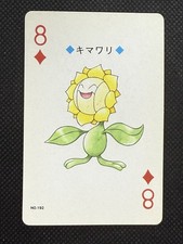 Pokemon Sunflora 8 of Diamonds 192 Silver Deck Lugia Playing Card Poker