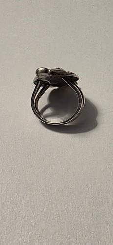 Native American Sterling Silver Turquoise Bird Dove Ring Size 6 - Picture 5 of 7