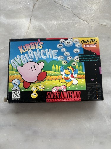 Kirby's Avalanche - Super Nintendo Snes - Complete In Box CIB  - Picture 1 of 7