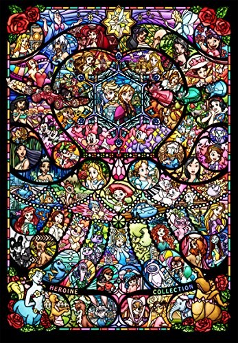 500-piece jigsaw puzzle Disney and Disney / Pixar heroine collection stained gla - Picture 1 of 2