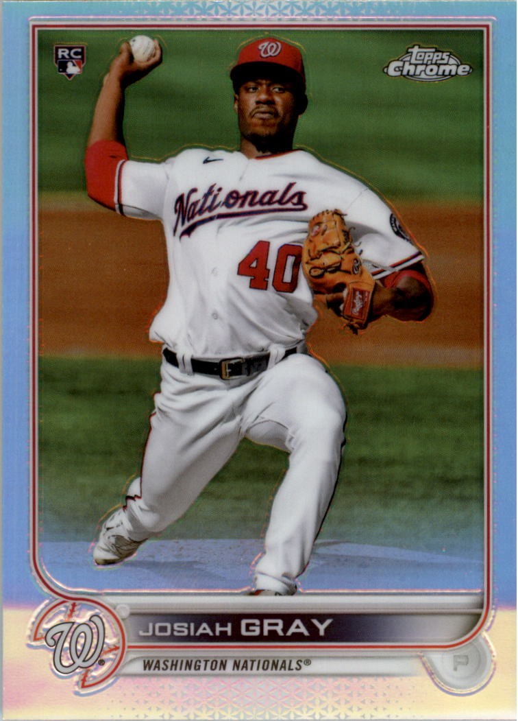 2022 Topps Chrome Refractors #160 Josiah Gray - BB