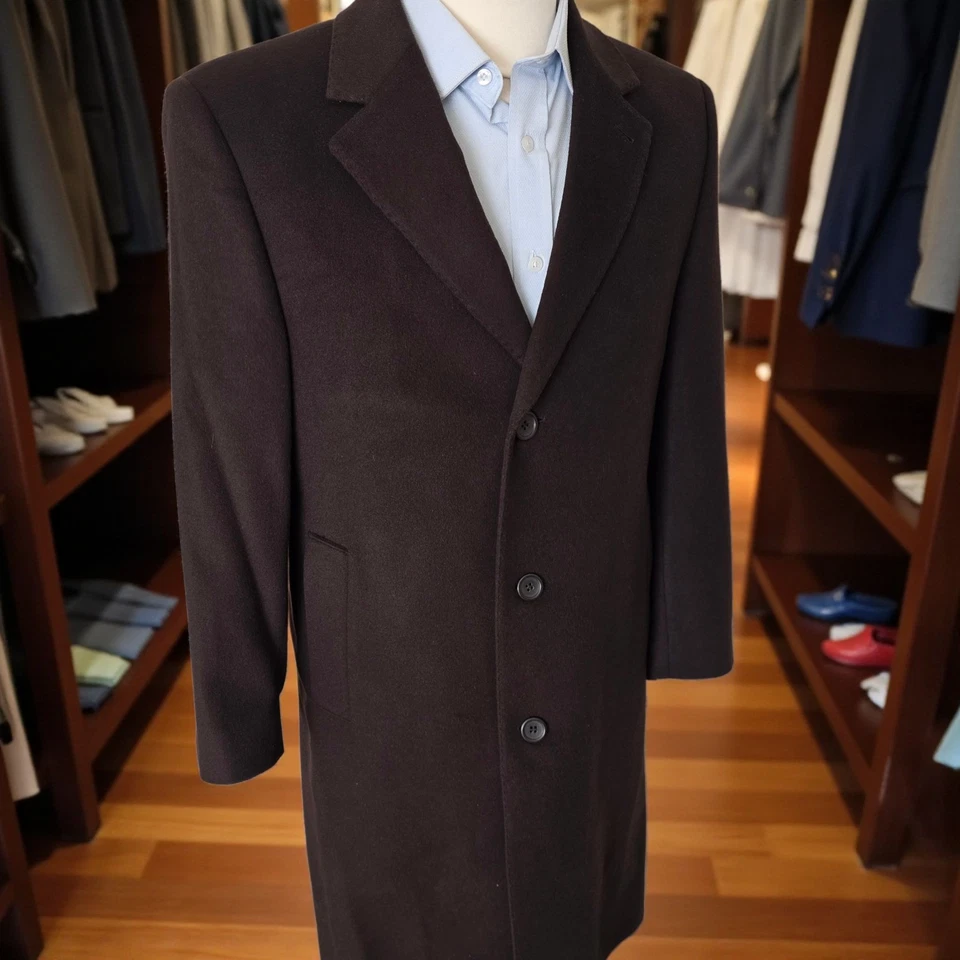 Abrigo Cachemira Marrón Chocolate Colección 38s Cremieux Foto 4 de 4