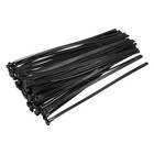 Reusable Cable Ties 400mmx7.4mm Adjustable Nylon Zip Ties Wraps Black 60pcs