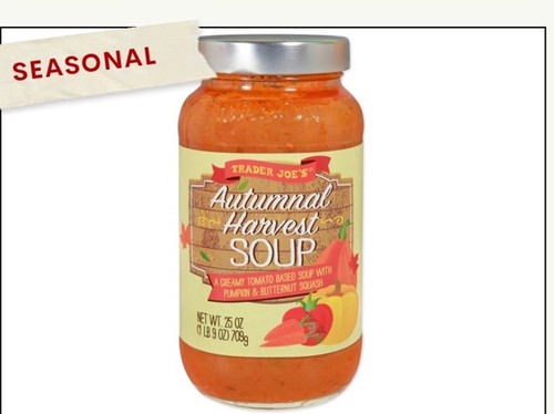 2x Jars of Trader Joe’s Autumnal Harvest Soup 25  oz Each LIMITED 🎃🎃 - Picture 2 of 2