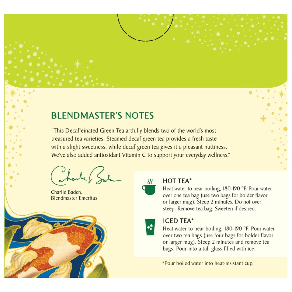 Зеленый чай без кофеина в пакетиках 40 штук богатый антиоксидантами натуральный чай без глютена - Изображение 4 из 4