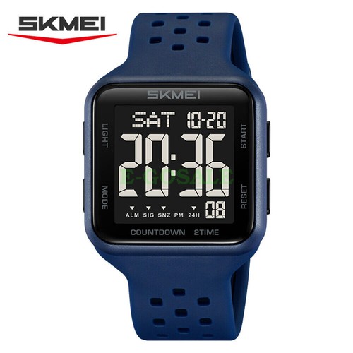 Men Watch Rectangle Wristwatch Fashion Boys Digital Sport Watch Male Watch - Picture 29 of 29