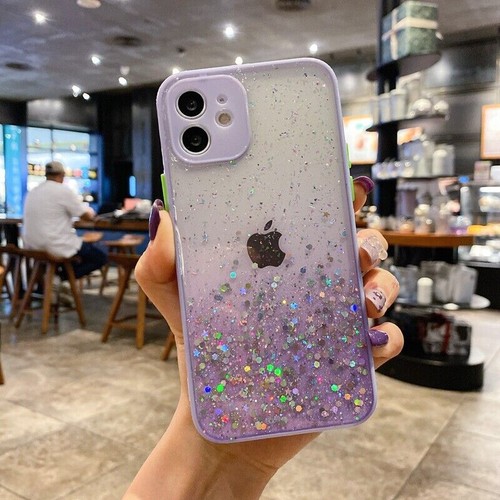 Cover For iPhone 11 12 13 14 Pro Max XR X Shockproof Bling Glitter Silicone Case - Picture 16 of 23