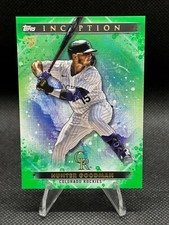 2024 Topps Inception Hunter Goodman RC Rookie GREEN Parallel SP #93 Rockies NM