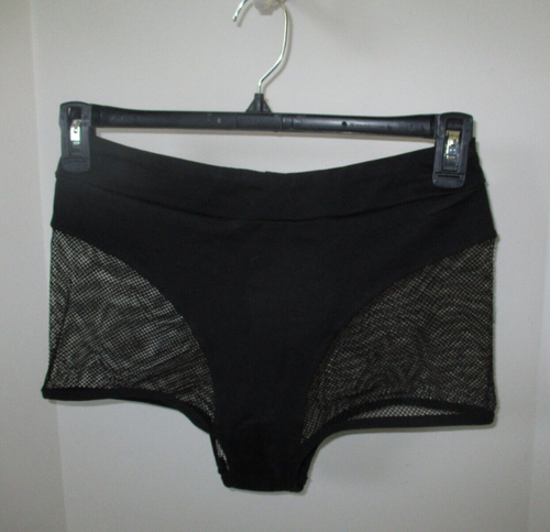 Women's Black Swim Shorts Meash Panels Swimming Apparel Bottoms - Picture 8 of 11