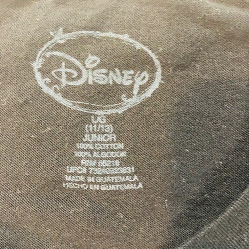 Disney Mickey Mouse T-Shirt Junior Size Large (11/13) Large Black Short Sleeve - Picture 4 of 4
