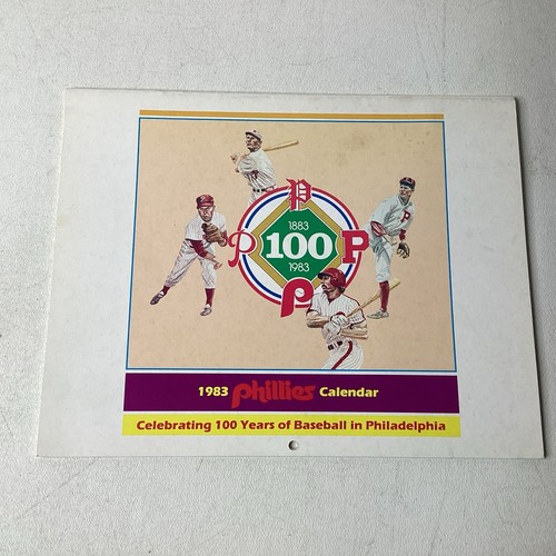 1983 PHILADELPHIA PHILLIES WALL CALENDAR - Picture 1 of 15