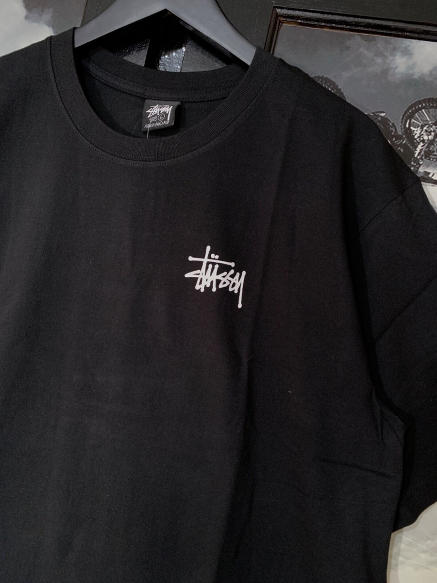 Stussy Melted Tee - Shirt Adult Large - Black/Blue for sale