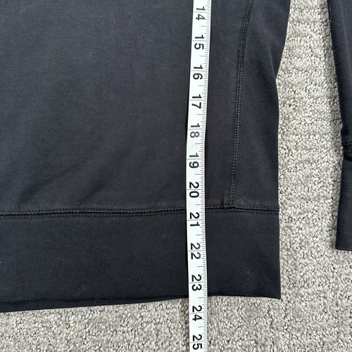 Nike Shirt Small S Black Long Sleeve Logo Stretch Dri Fit Top Womens - Picture 9 of 16