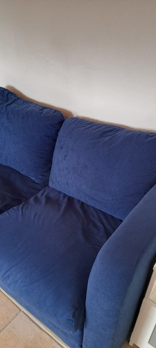 Schlafcouch blau, klein, Breite 140 cm - Bild 3 von 5